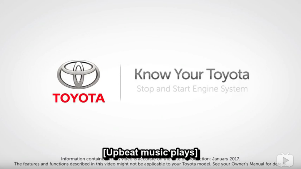 第2讲附2 Know Your Toyota - Stop and Start Engine System